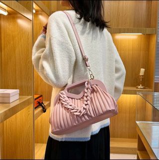 Balenciaga Hourglass Striped Padded Leather Shoulder Bag