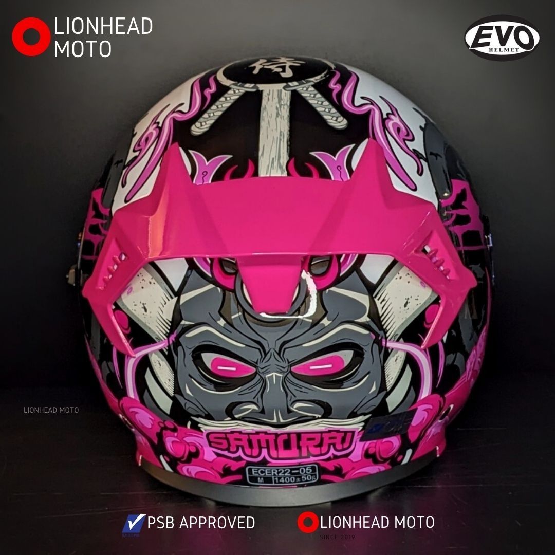 EVO HELMET SAMURAI LIMITED EDITION RS9 PSB APPROVED FREE DELIVERY