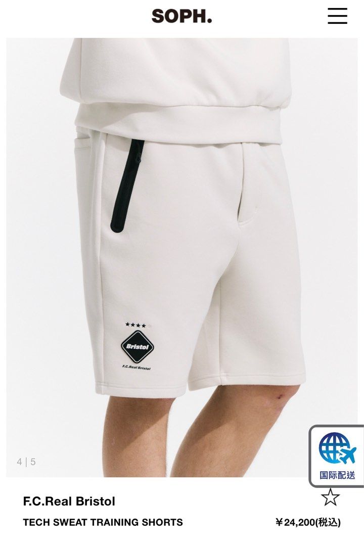 F.C.Real Bristol TECH SWEAT TRAINING SHORTS, 男裝, 褲＆半截裙