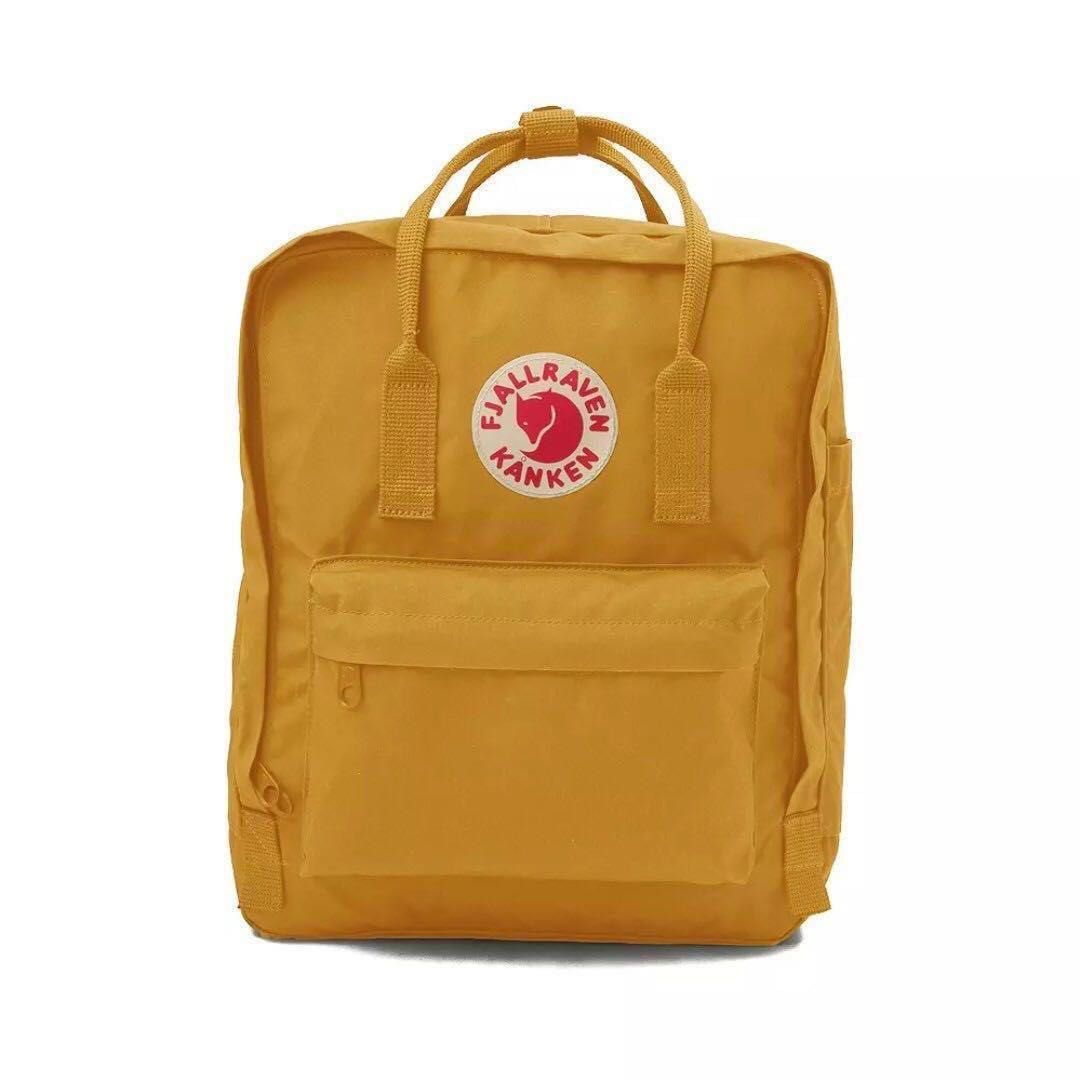 Fjallraven Kanken Backpack (Mustard), Women's Fashion, Bags & Wallets ...