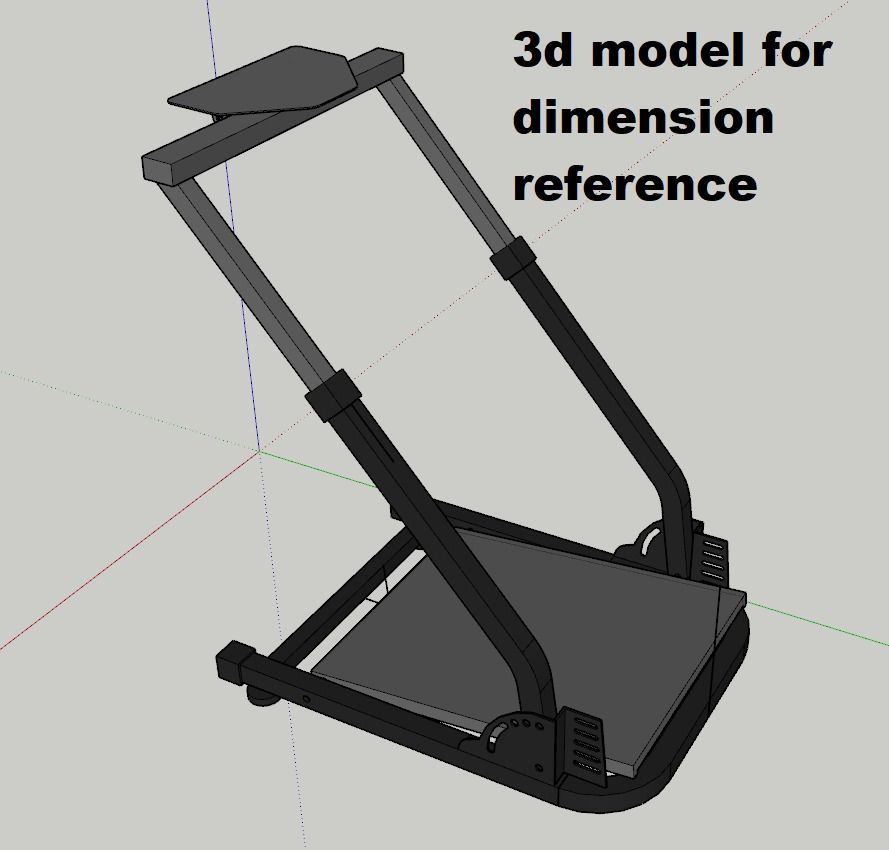 Foldable Sim Racing Stand ( Logitech / Thrustmaster / Fanatec
