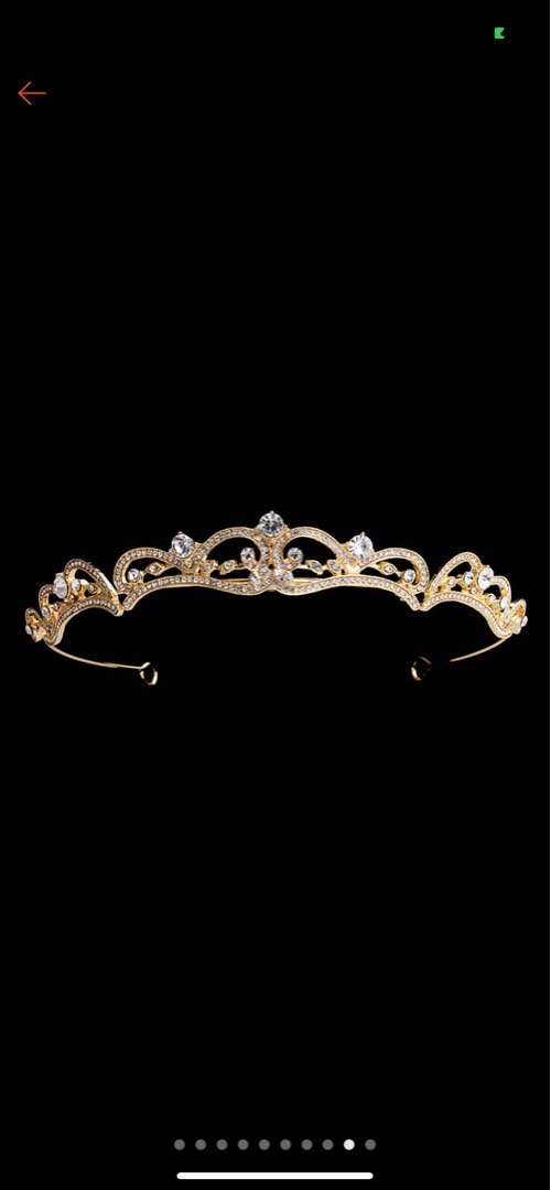 Gold Tiara Crown, Women's Fashion, Watches & Accessories, Hair