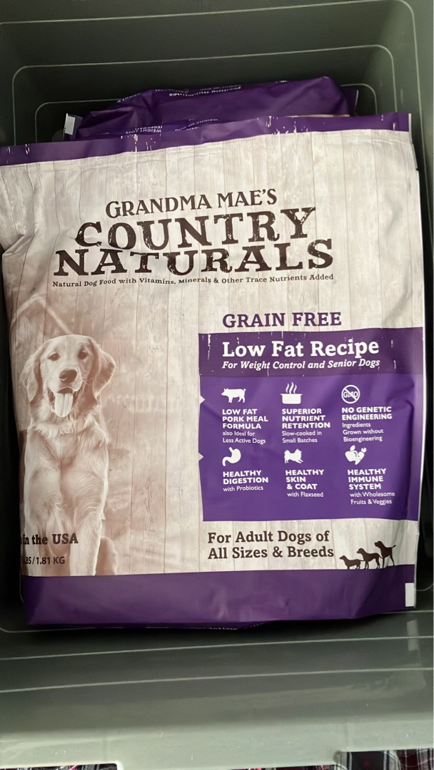 Grandma mae's country naturals low fat dog food sale