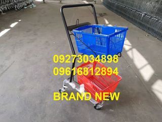 Grocery Basket Pushcart Supermarket Trolley Shopping Push Cart (NEW)