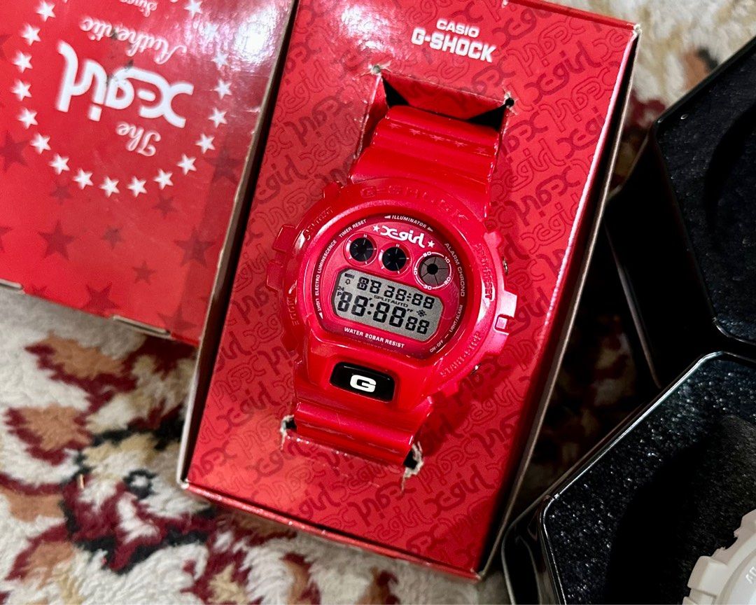 Gshock dw6900 2025 merah
