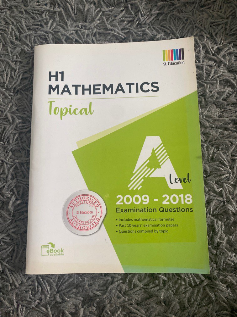 H1 Maths PYP Topical with solutions (2009-2018), Hobbies & Toys, Books ...