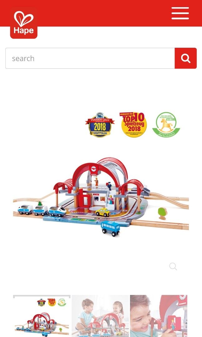 Hape Grand City Station Hobbies Toys Toys Games on Carousell