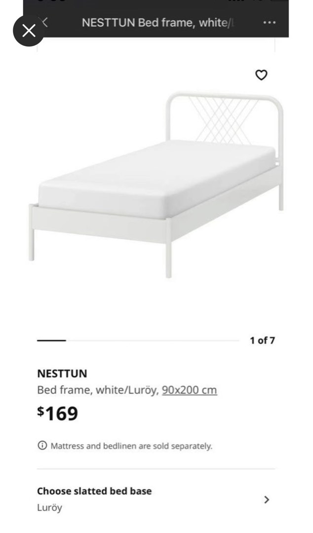 Ikea Bed Frame single, Furniture & Home Living, Furniture, Bed Frames