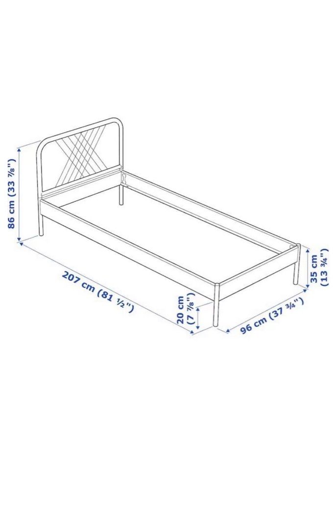 Ikea Bed Frame single, Furniture & Home Living, Furniture, Bed Frames
