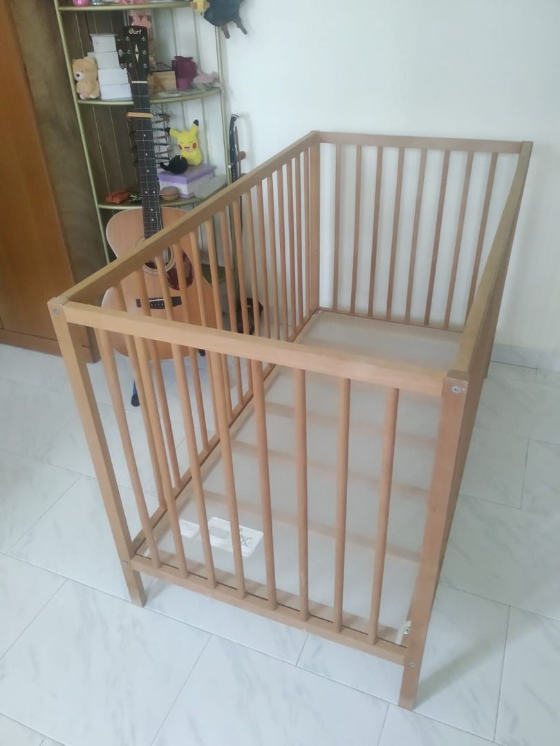 IKEA Cot and Playpen, Babies & Kids, Baby Nursery & Kids Furniture, Cots & Cribs on Carousell