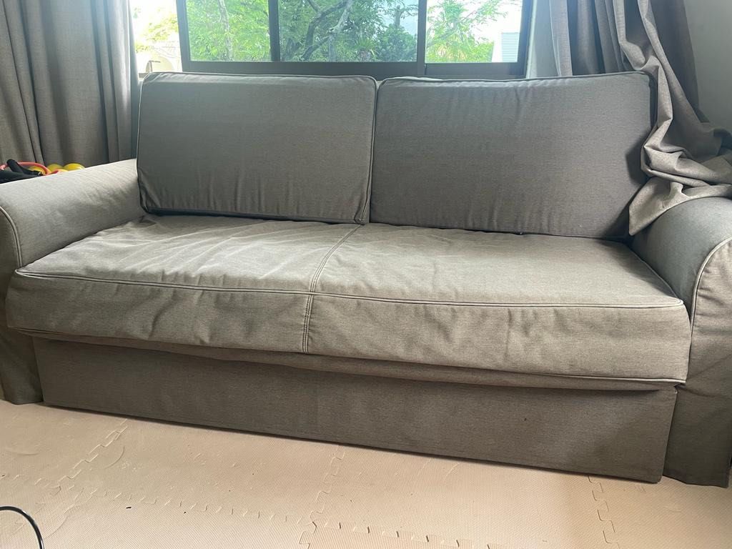 IKEA Double Sofa Bed, Furniture & Home Living, Furniture, Sofas on