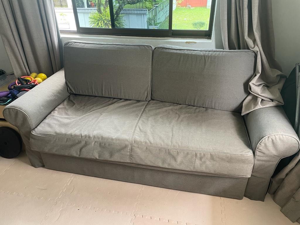 IKEA Double Sofa Bed, Furniture & Home Living, Furniture, Sofas on