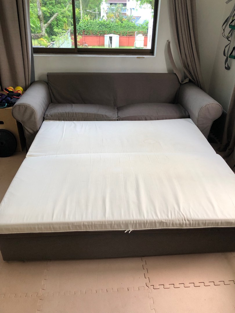 IKEA Double Sofa Bed, Furniture & Home Living, Furniture, Sofas on