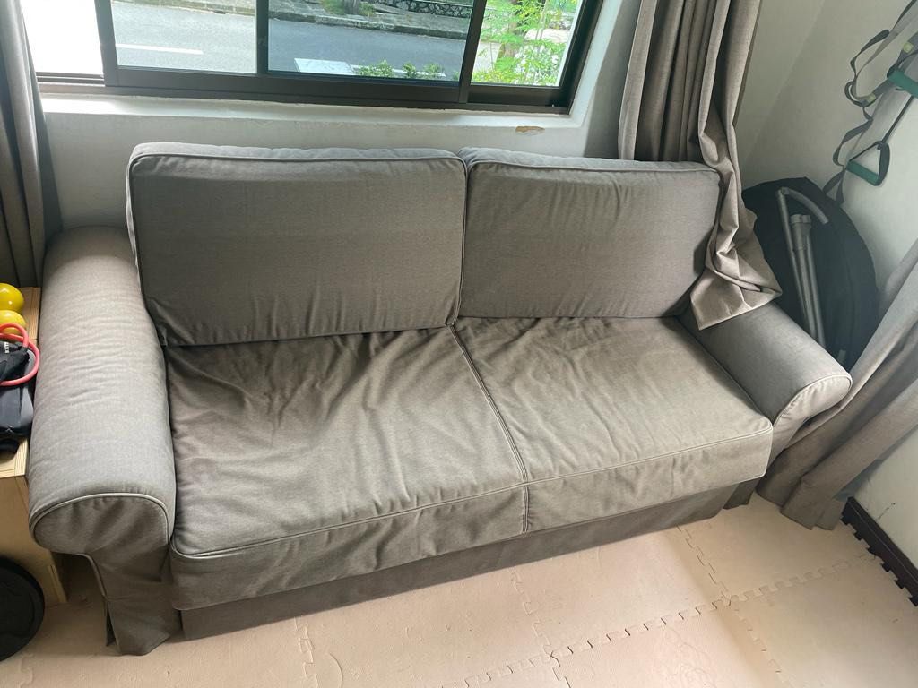 IKEA Double Sofa Bed, Furniture & Home Living, Furniture, Sofas on