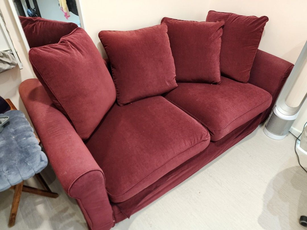 Ikea Red Gronlid Sofa Bed beautiful red, Furniture & Home Living
