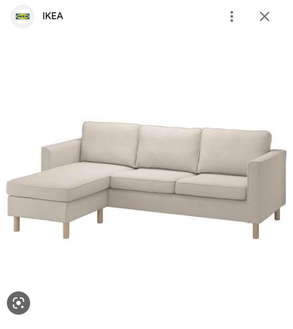Ikea karlstad Lshape sofa on Carousell