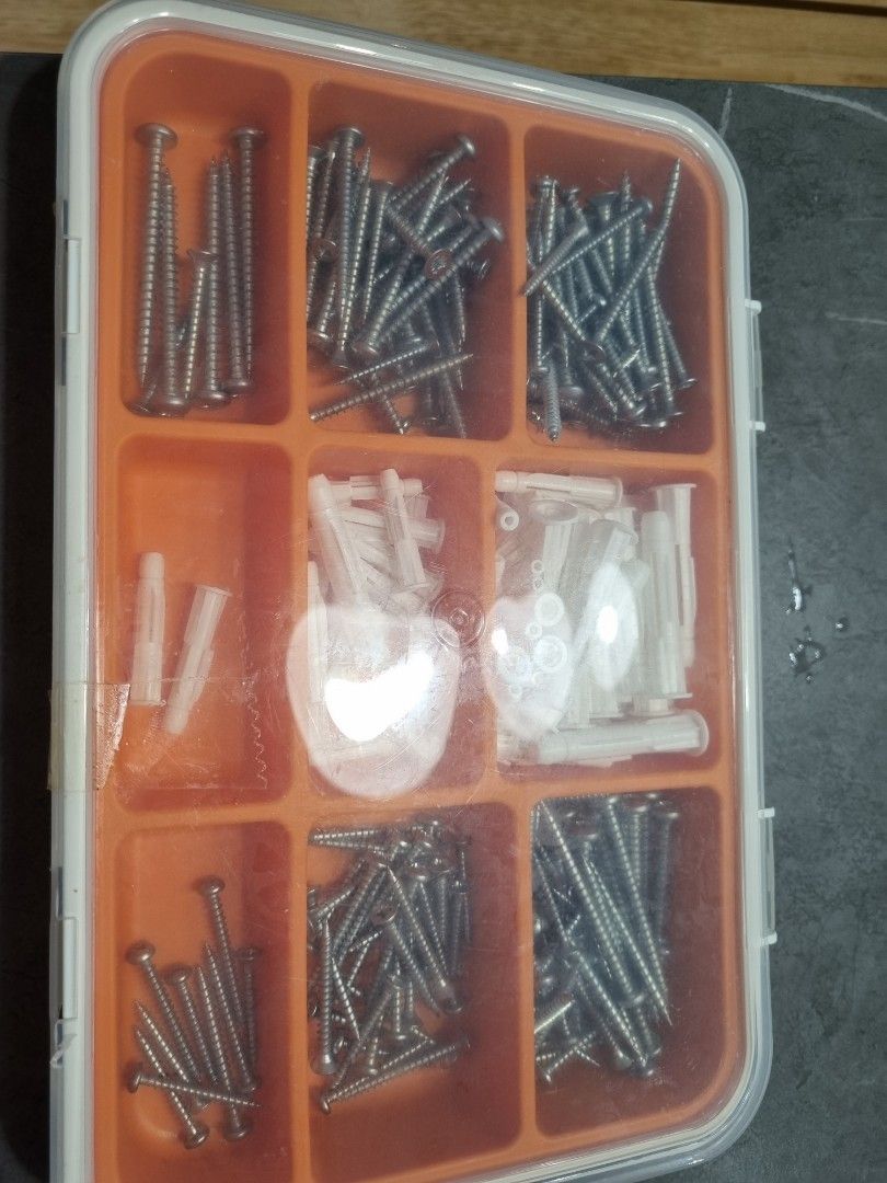 Ikea screw and anchor kit., Furniture & Home Living, Home Improvement