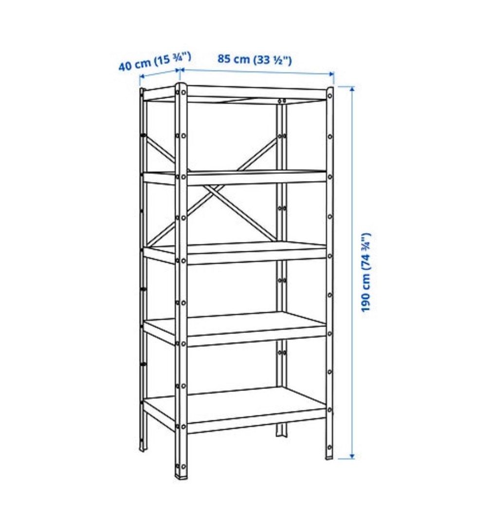 Ikea Shelving Unit BROR, Furniture & Home Living, Furniture, Shelves