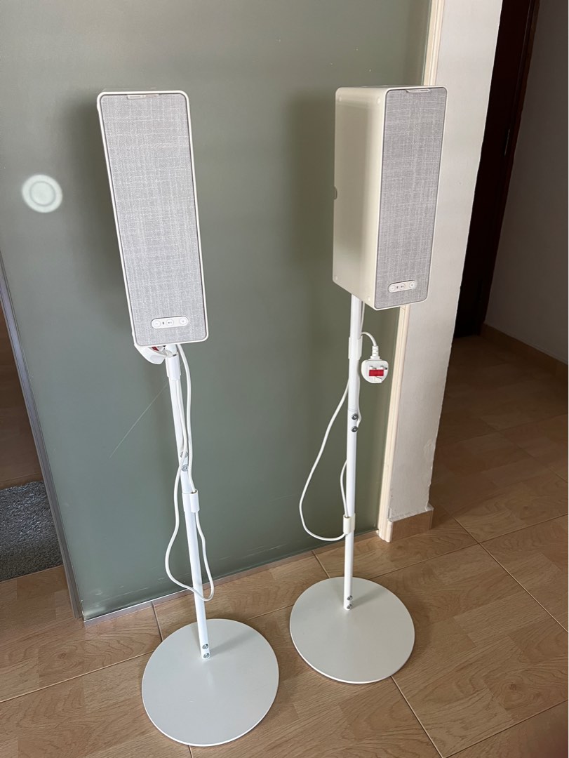 Ikea SYMFONISK WiFi bookshelf speaker, white Bookshelf speaker floor