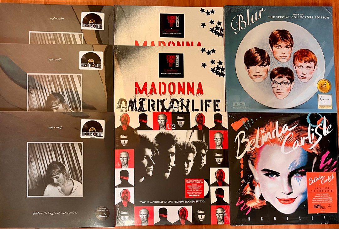 (In Stock) Taylor Swift Folklore RSD23 / Madonna American Life Mix Show RSD23 Black Vinyl (In Stock) Taylor Swift Folklore RSD23 / Madonna American Life Mix Show RSD23 Black Vinyl