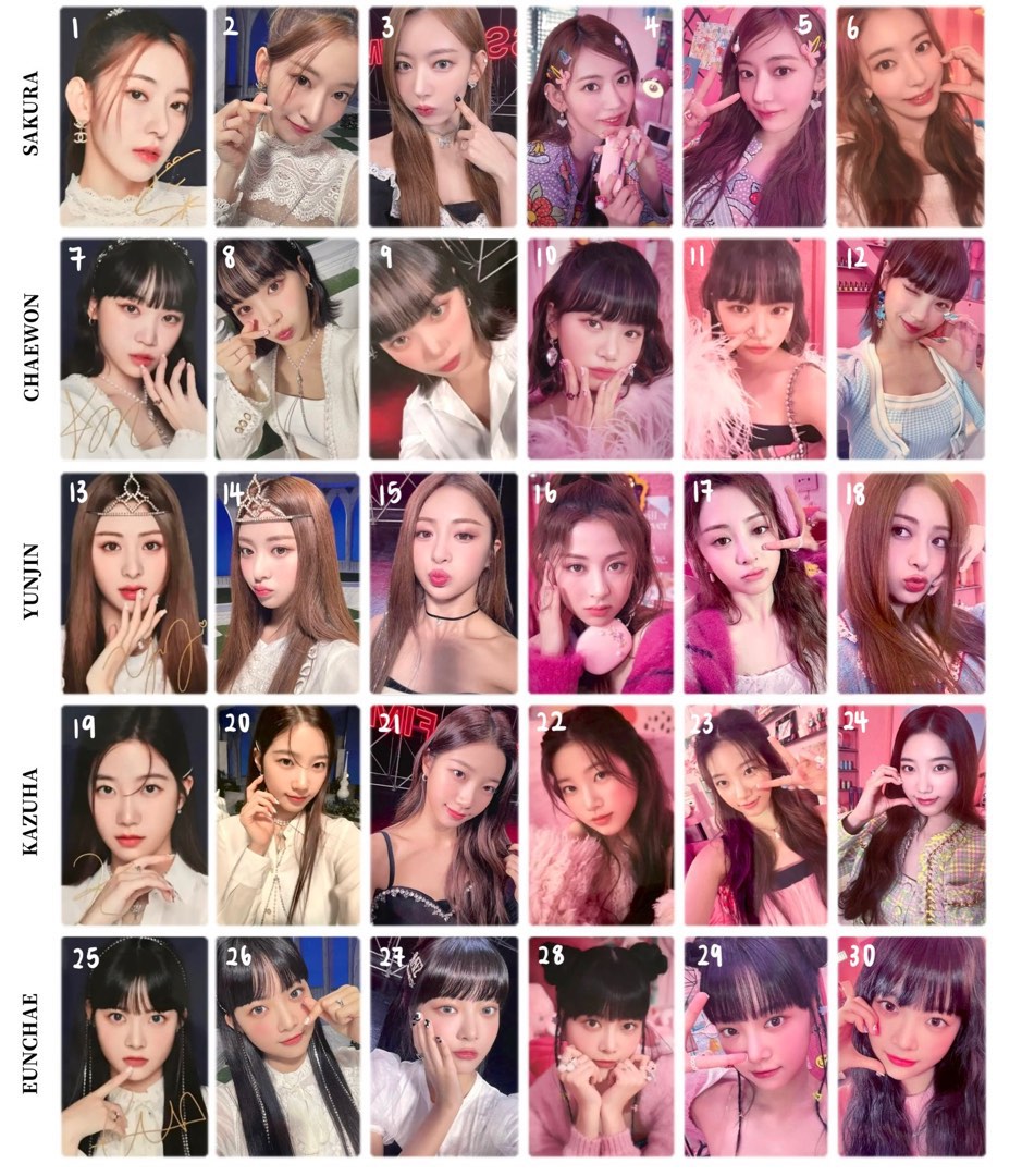 LE SSERAFIM Fearless Ktoun4u 限定 5枚コンプセット