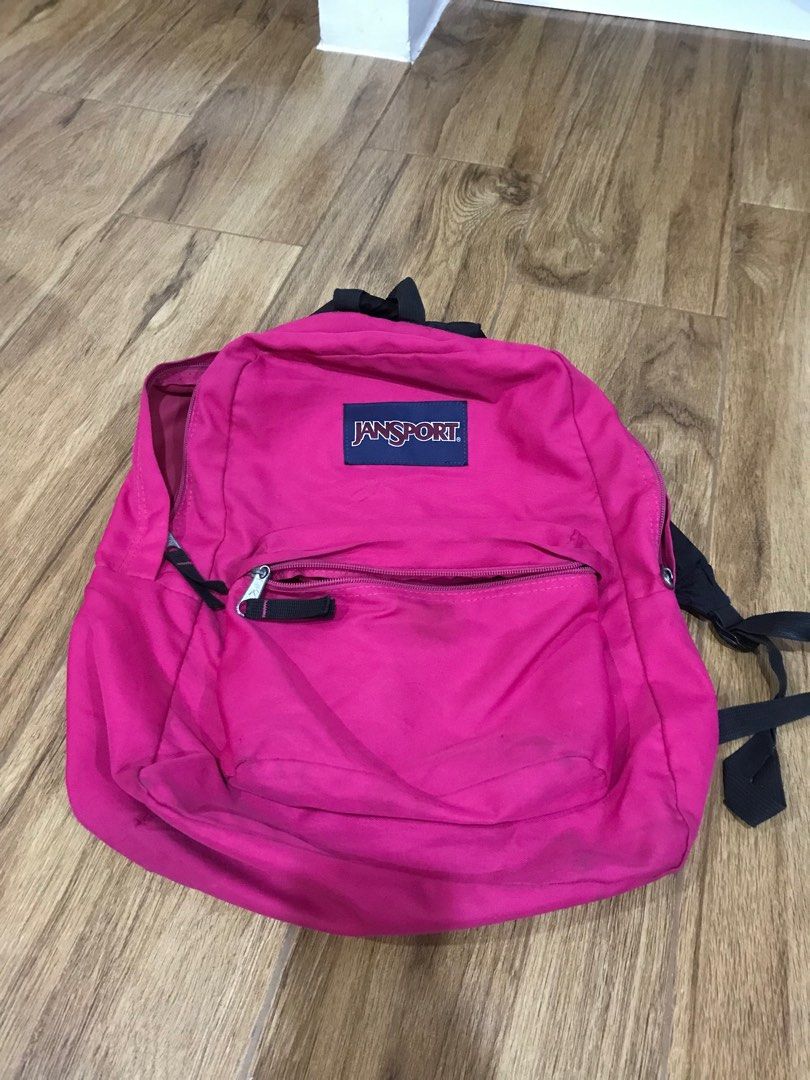 Jansport Pink Backpack, Women's Fashion, Bags & Wallets, Backpacks on
