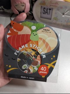 Japanese food flake sticker
