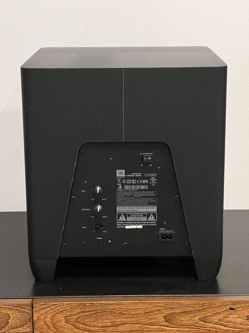 JBL Cinema SB400 subwoofer (subwoofer only), Audio, Soundbars, Speakers