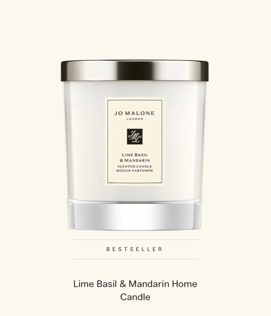 Jo Malone Candle 200g Lime Basil & Mandarin Home, Furniture & Home