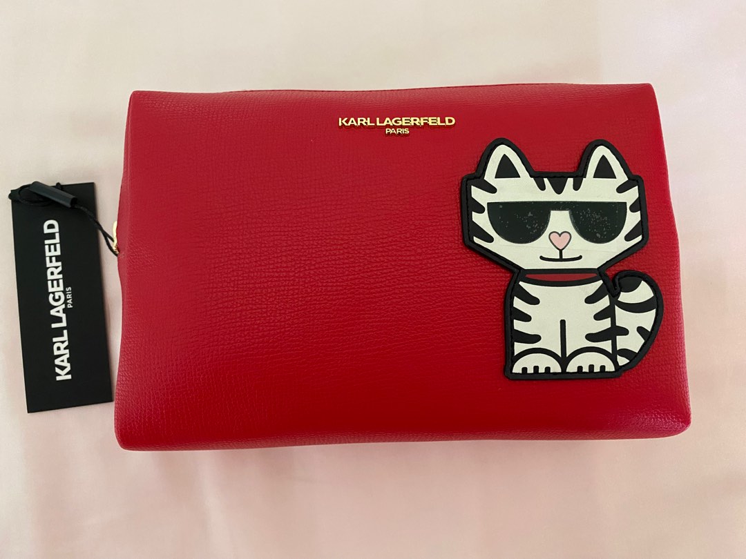 Karl lagerfeld cosmetics bag, Women's Fashion, Bags & Wallets, Purses & Pouches on Carousell