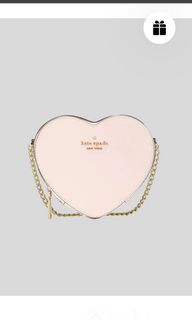 Kate Spade New York Love Shack Flutter Heart Printed Black Pink Multi  Crossbody