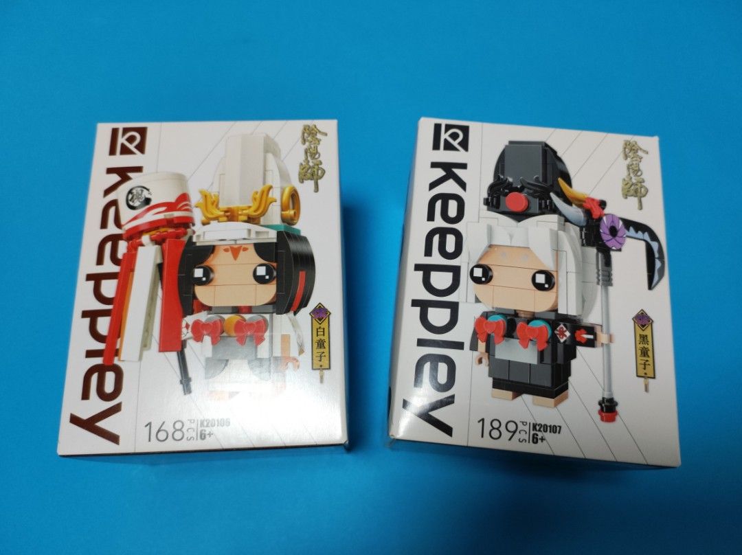 Keeppley 陰陽師黑白童子各一(not lego), 興趣及遊戲, 玩具& 遊戲類