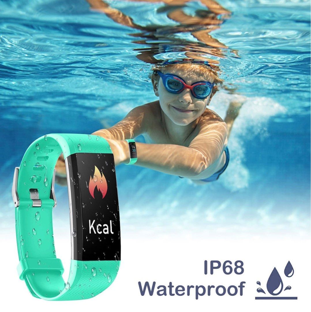 Kids waterproof fitness tracker sale