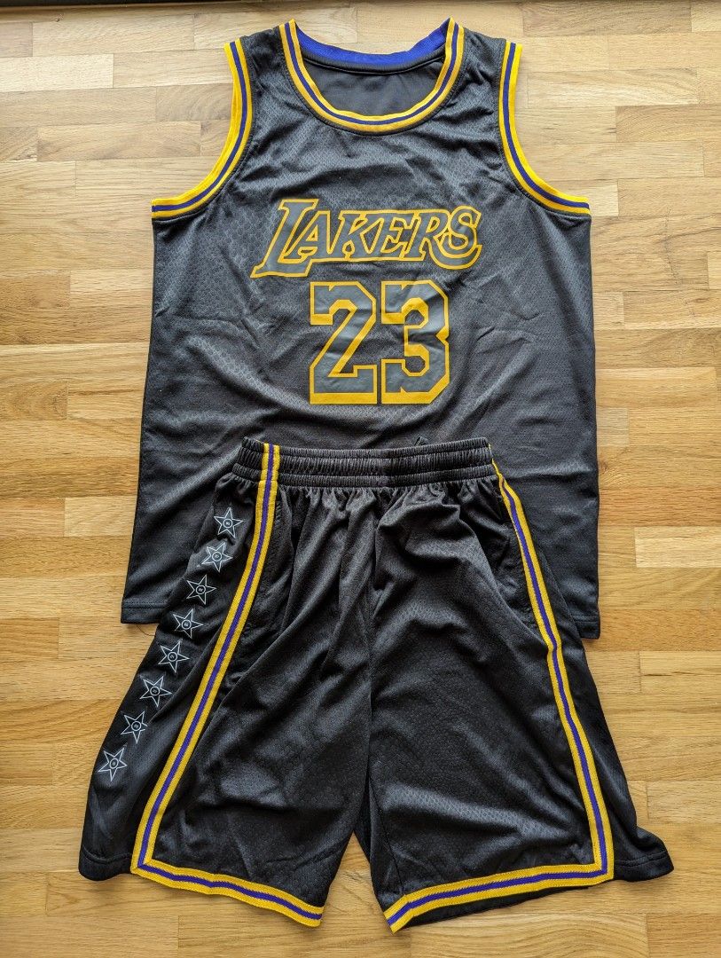 black and yellow laker jersey