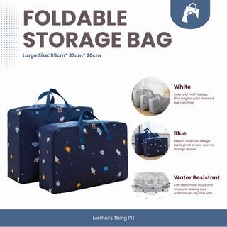 Large Foldable Storage Bag for Clothes Blanket Comforter Water Resistant Fabric Dustproof Organizer