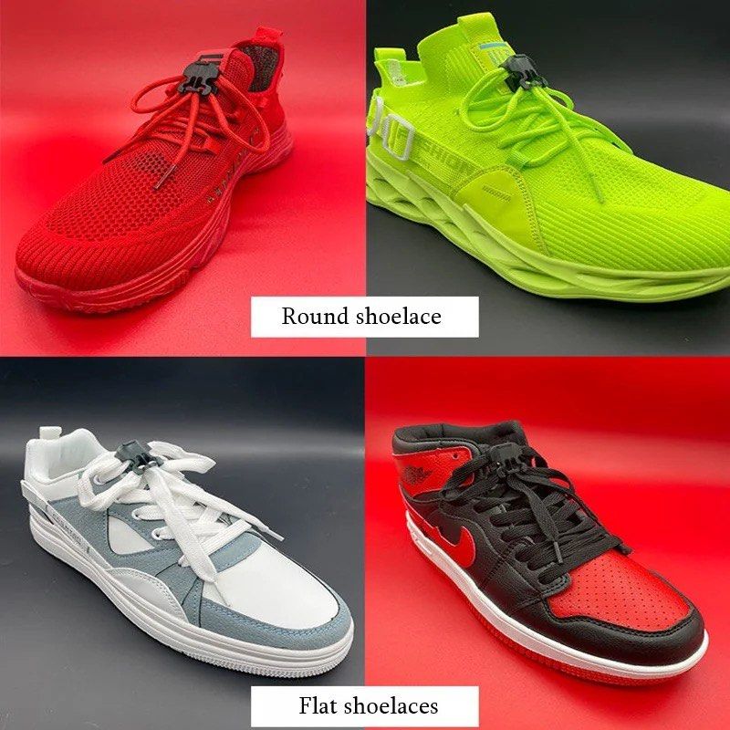 Lazy No Tie Shoelace Locks Quick Tie Shoe Lace, Men's Fashion, Footwear,  Shoe inserts & accessories on Carousell