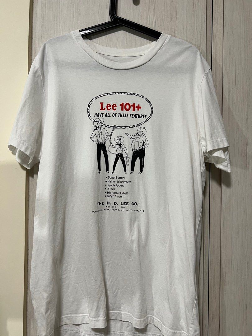 Lee vintage 101+ T-shirt denim jeans label pocket Levi's size XL