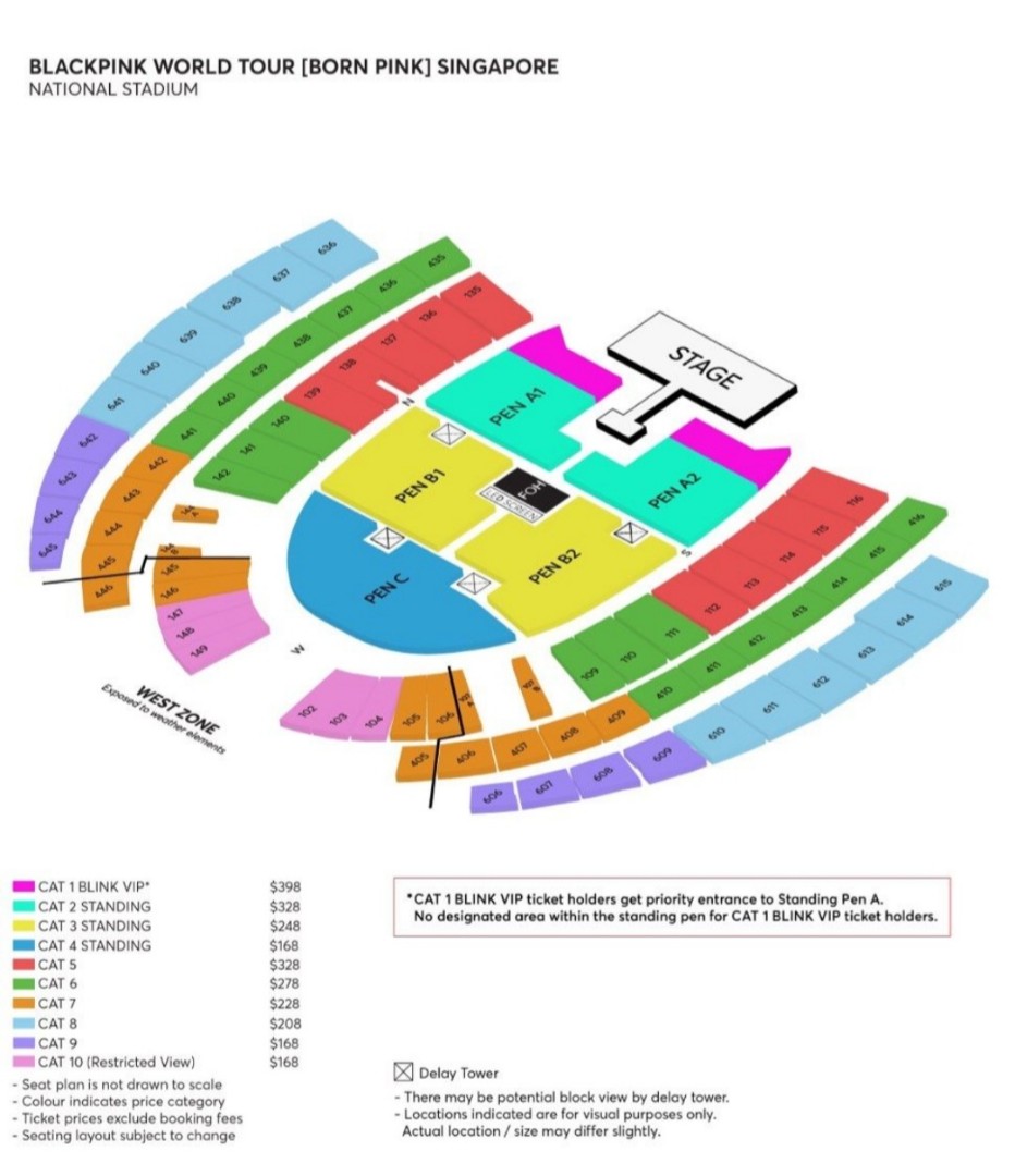 LF 3x Black Pink Tickets (sitting only), Tickets & Vouchers, Event