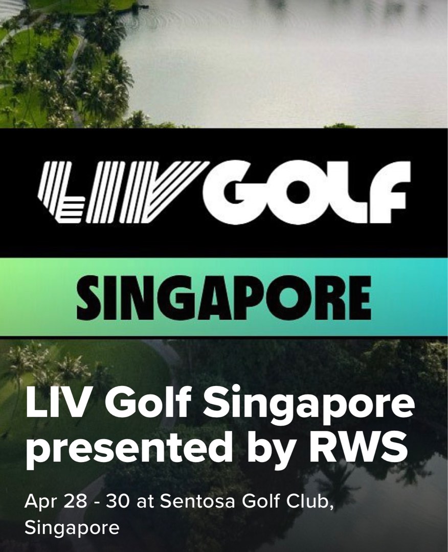 Liv Golf Singapore Sunday Grounds Pass, Tickets & Vouchers, Event