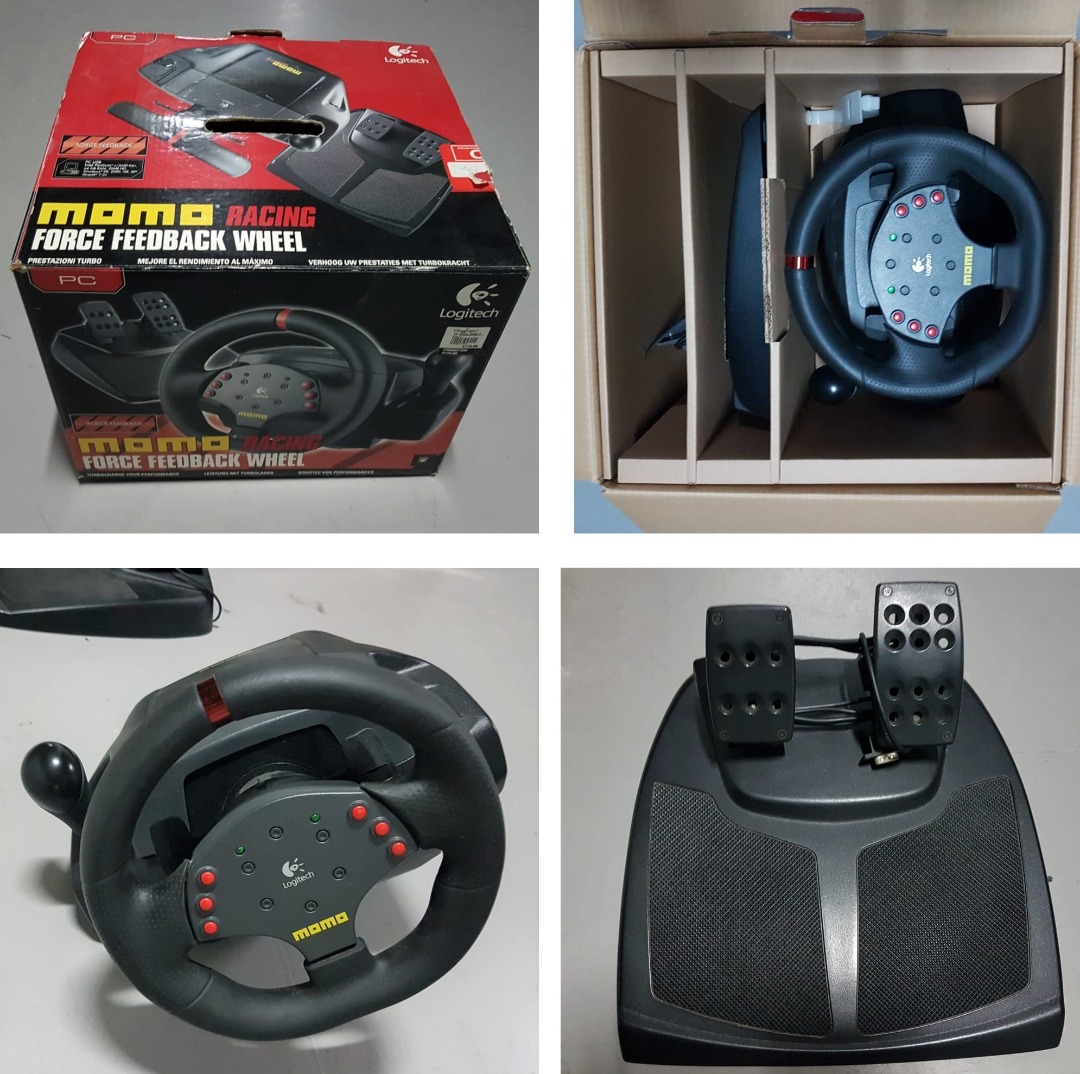 Logitech MOMO Racing Force Feedback Wheel, Automotive, Racing, PC