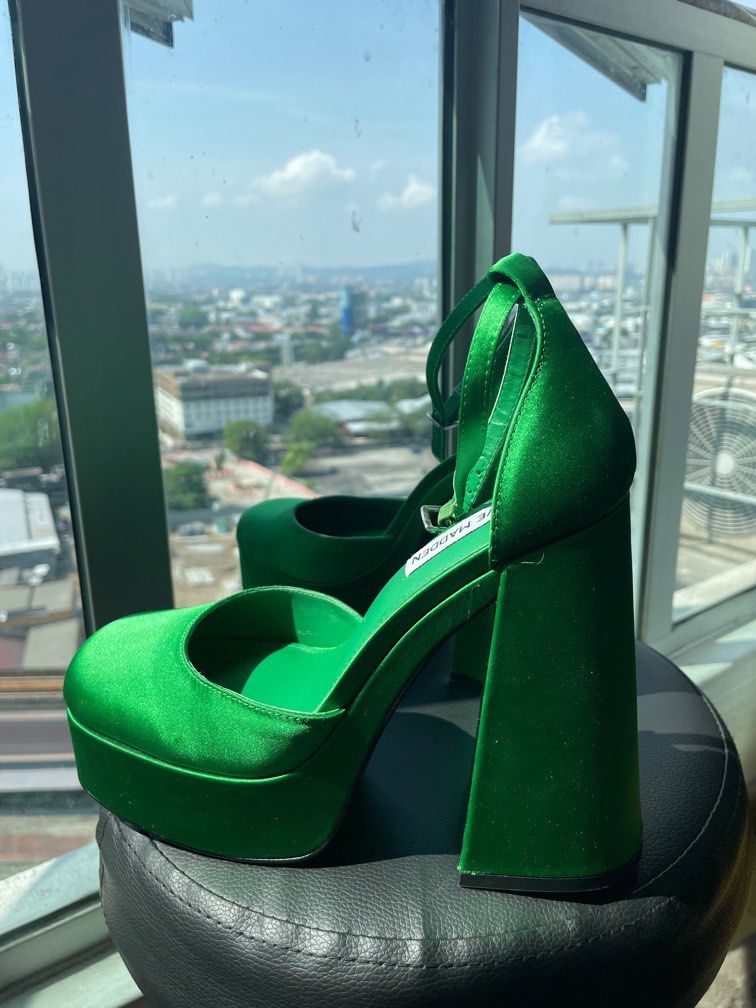 Steve madden green heels new arrivals