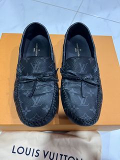 Louis Vuitton LV Cup Collection Brown Yellow Leather Men's Loafers