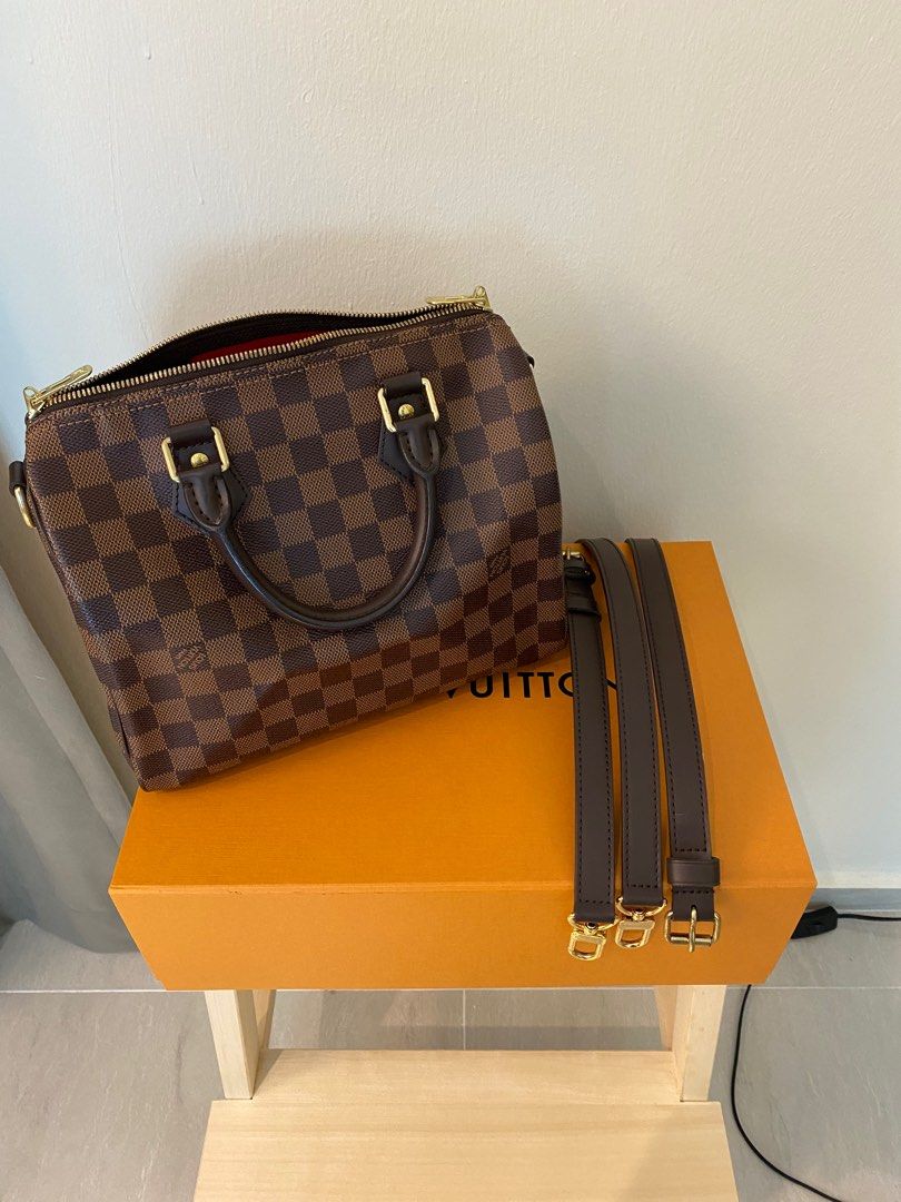 Brand New Louis Vuitton Speedy Bandouliere 30 Damier Ebene. LV Speedy  Bandou 30 Damier. Complete. MICROCHIP, Luxury, Bags & Wallets on Carousell