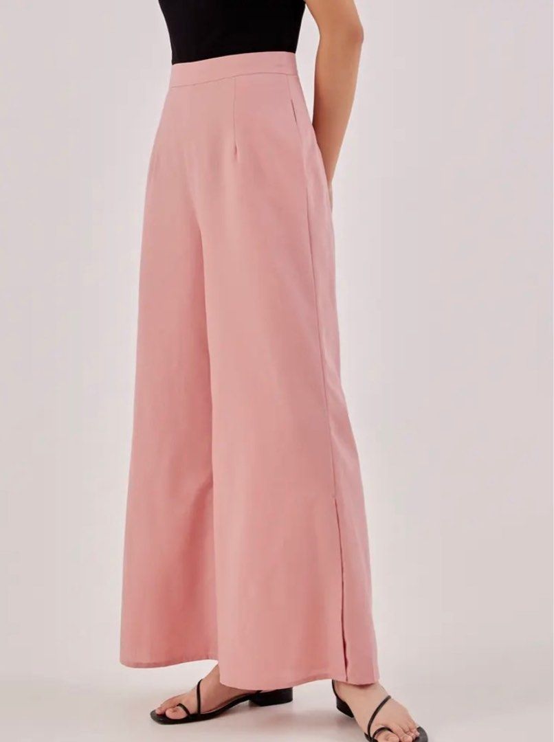 Love Bonito LB Bettany Palazzo Pants pink, Women's Fashion - Main Image