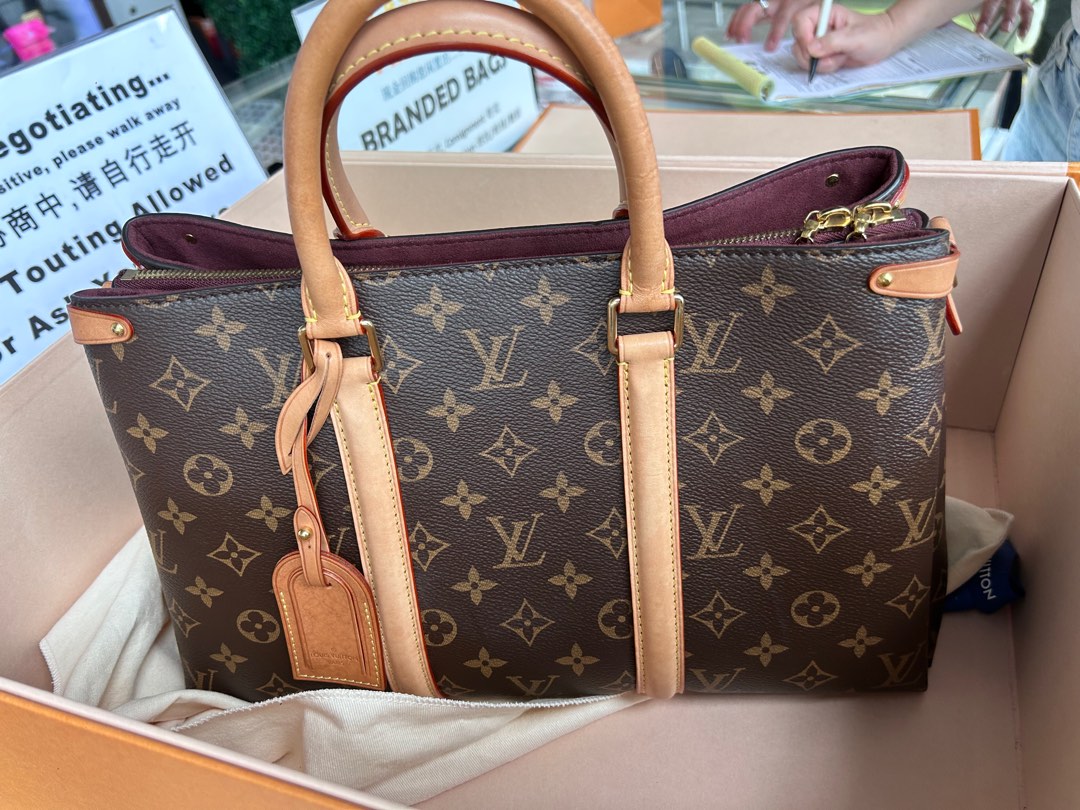 Like New LV Side Trunk Handbag Black Denim SHW(Cash S$3,900)