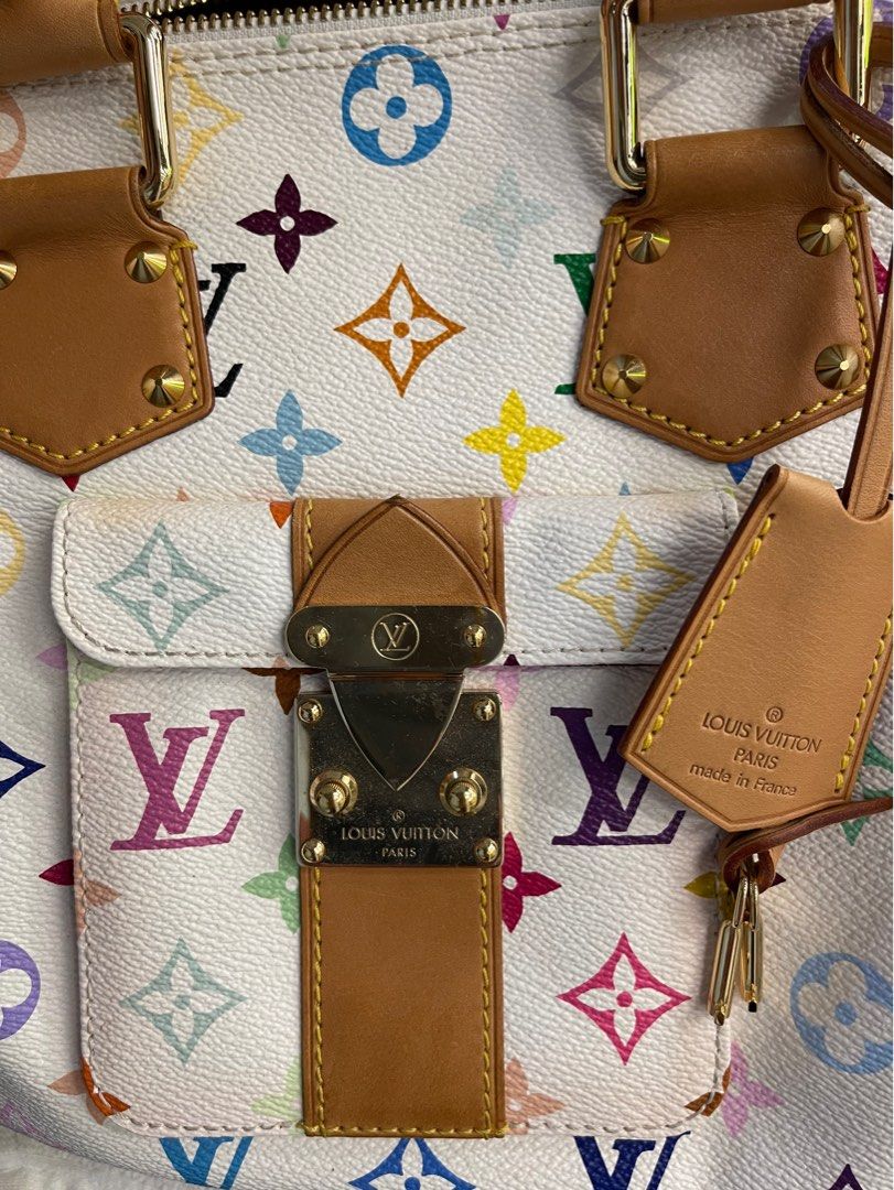 Louis Vuitton Multicolor Speedy White Multiple colors Leather ref