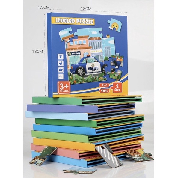 Jigsaw Puzzles Foldable Book Early Childhood Education for