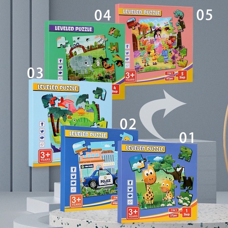 Jigsaw Puzzles Foldable Book Early Childhood Education for