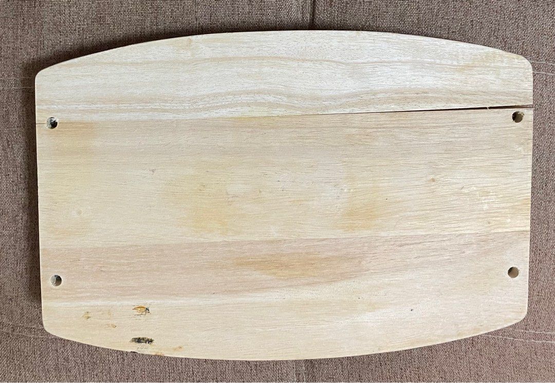 Marks & Spencer Wooden Cheese Board / Serving Tray / Serving Board (Category: Food Organization & Storage) located in Malabon City. Submitted by twinklevir (Listing ID 1227906748, Image 2). Description: M&S Cheese Board or can be used as Serving Board. With minor crack and signs of usage but still durable..
