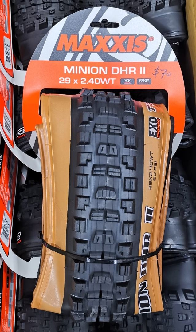 Maxxis MINION DHR II 29x2.40WT EXO TR Skinwall Foldable Tyre